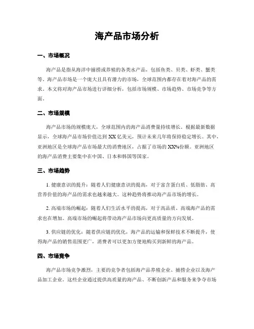 海产品市场分析
