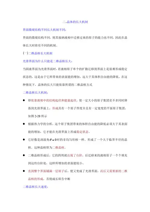 12.晶体的长大机制