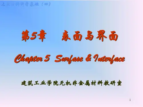 无机材料《表面与界面》课件