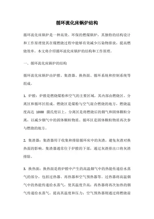 循环流化床锅炉结构