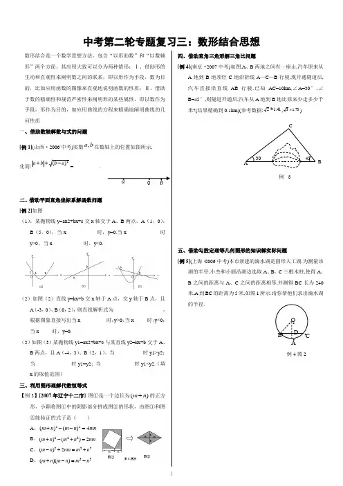 二轮专题复习(03)：数形结合思想