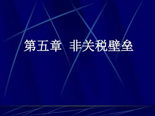 6.非关税壁垒