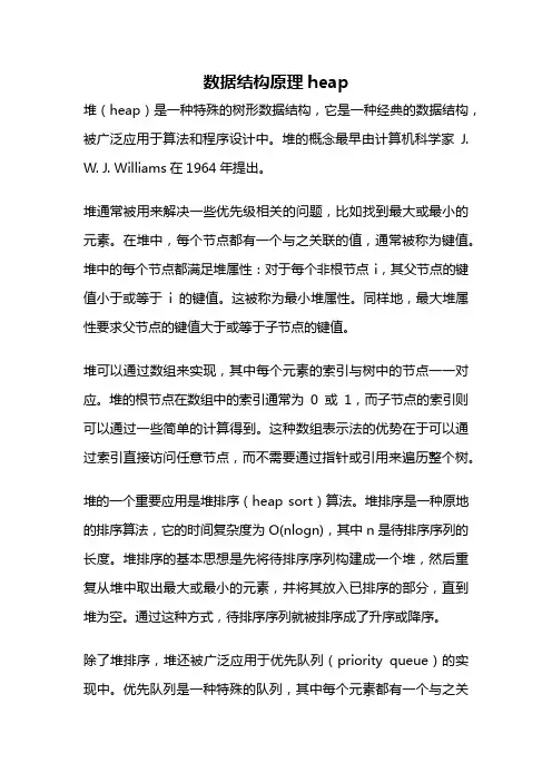 数据结构原理heap