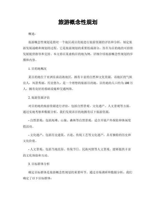 旅游概念性规划