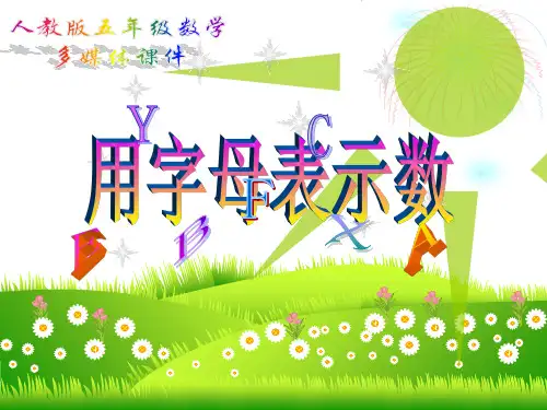 用字母表示数PPT课件