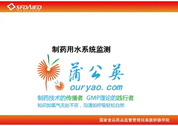 CFDA  制药用水系统监测  2014.06