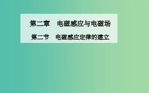高中物理 第二章 第二节 电磁感应定律的建立课件 粤教版选修1-1