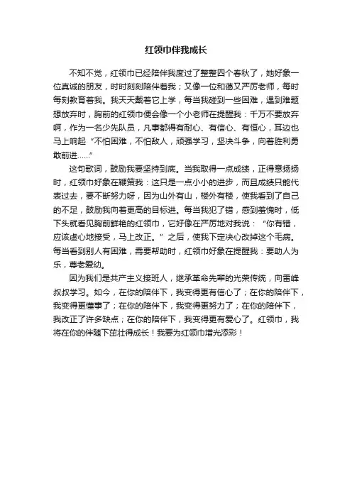 红领巾伴我成长