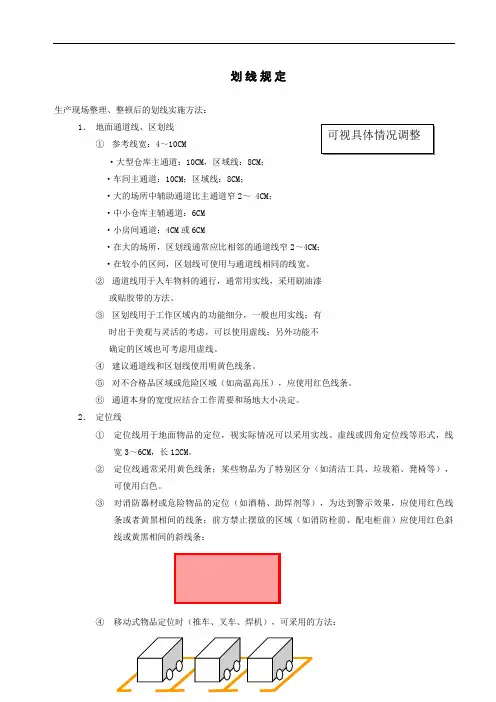 5S划线标准和标识标准