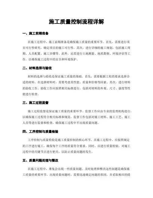 施工质量控制流程详解