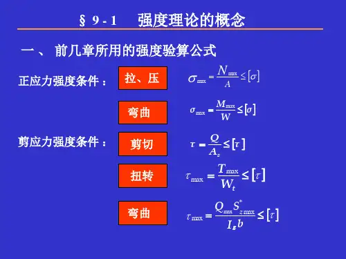 剪应力强度条件.