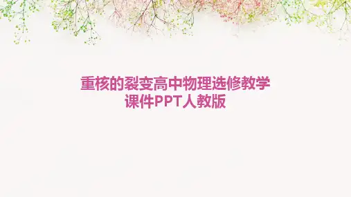 2024版重核的裂变高中物理选修教学课件PPT人教版