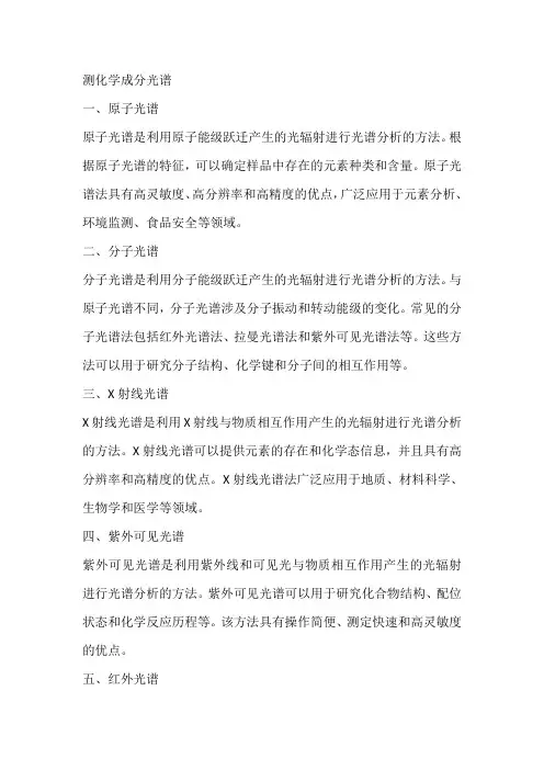 测化学成分 光谱