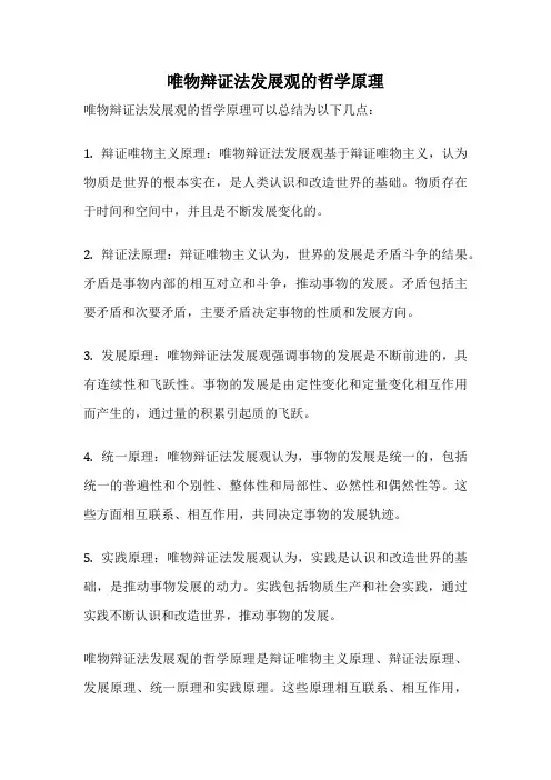 唯物辩证法发展观的哲学原理
