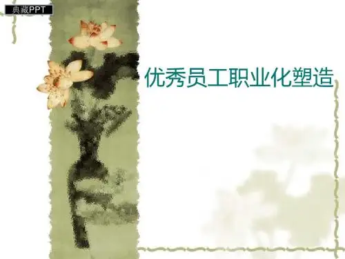 优秀员工职业化塑造培训讲义PPT课件