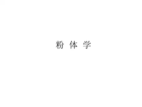 最新粉体学基础,药剂