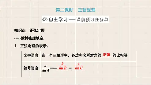 人教版高中数学必修2《正弦定理》PPT课件