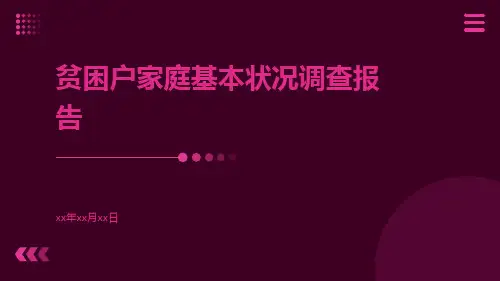 贫困户家庭基本状况调查报告