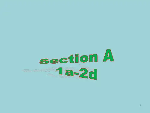 人教版九年级新目标Unit10 A1a-2d (15张PPT)