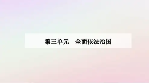 2024高中政治第三单元第八课法治中国建设第三框法治社会课件部编版必修3
