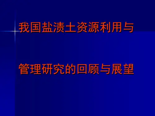 我国盐碱土概况