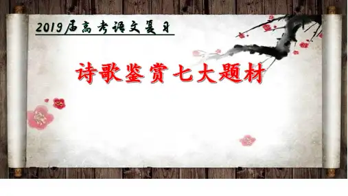 古诗词七大题材