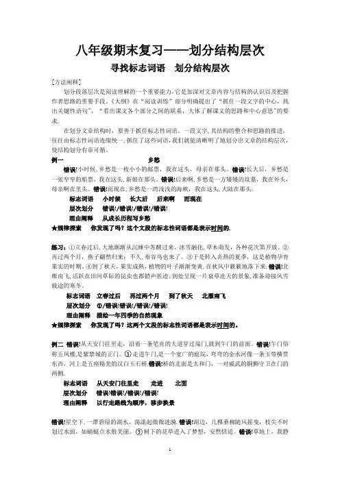 段落分层次【范本模板】