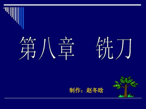 第八章 铣刀要点