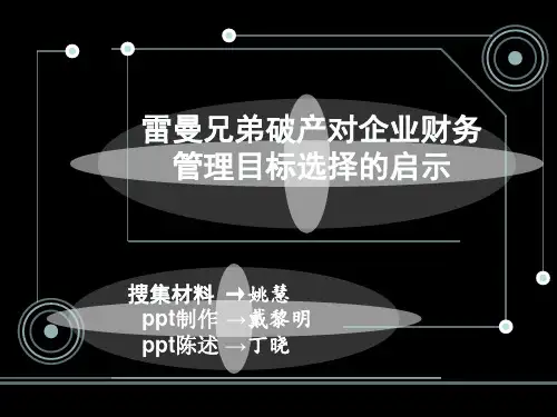 雷曼财物案例分析(精彩动画设计)课件