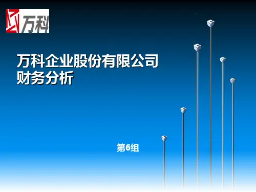 万科财务指标分析PPT课件