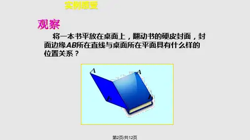 直线与平面平行判定公开课课件