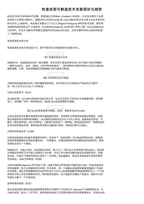 快速成型与制造技术发展现状与趋势