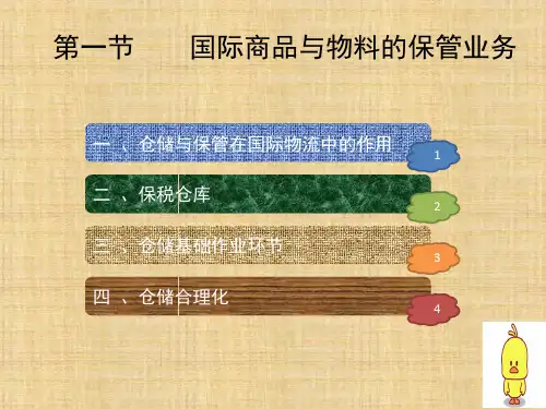 第八章 国际货物仓储、包装和装卸搬运作业 《国际物流》ppt课件