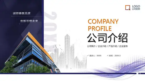 精美大气实用公司介绍PPT模板