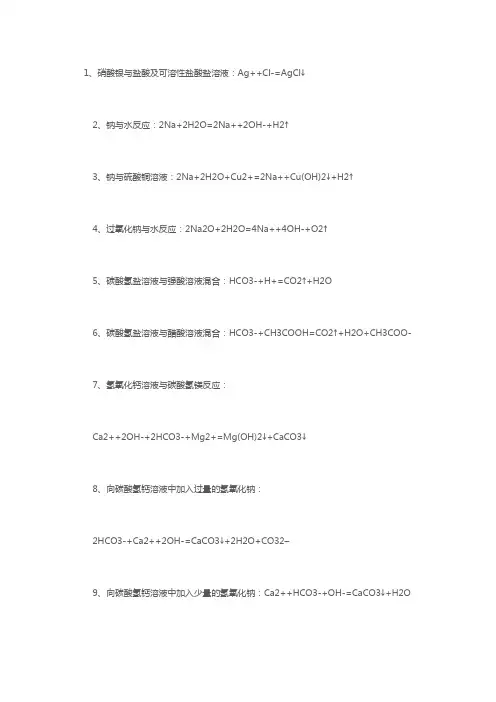 化学方程式