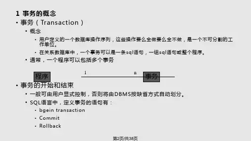 数据库原理数据库恢复技术