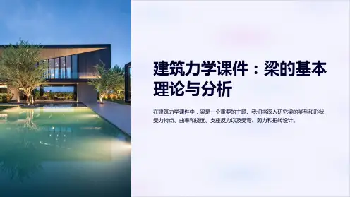 《建筑力学课件：梁的基本理论与分析》