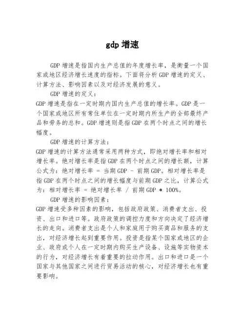 gdp增速