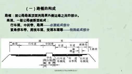 道路勘测设计第11讲横断面设计课件