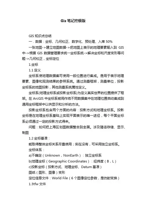 Gis笔记终极版