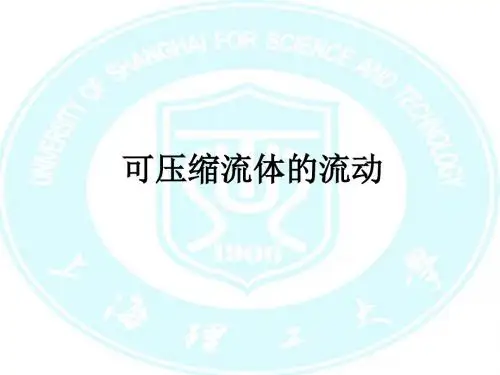可压缩流体的流动PPT课件