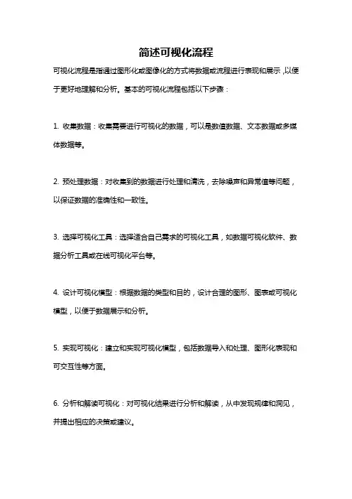 简述可视化流程