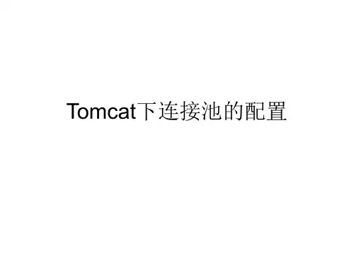 Tomcat下连接池的配置(23)jsp精品PPT课件