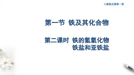 铁的氢氧化物  铁盐和亚铁盐课件(2)