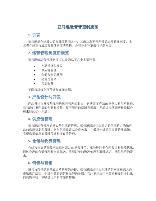 亚马逊运营管理制度图
