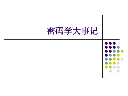 密码学大事记载