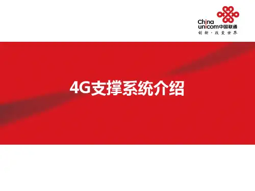 中国联通4G支撑系统