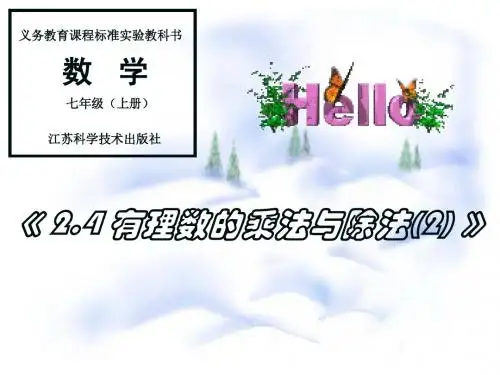 2.5有理数的乘法和除法(2)