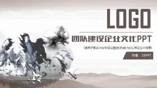 团队建设企业文化创业融资总结计划ppt模版