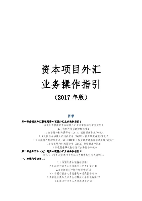 资本项目外汇管理业务操作指引(年版全文)(doc221页)